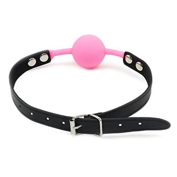 Gag Ball with Pink Silicone Gag by H'NH