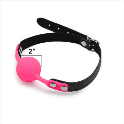 Ball Gag Silicone Large - 2 inch Pink by H'NH