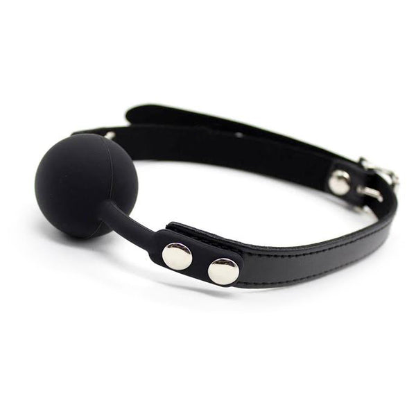 Ball Gag Silicone Large - 2 inch Black by H'NH